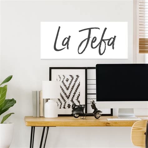 Palabras Canvas La Jefa Spanish Words Wall Art Boss Latina Etsy Uk