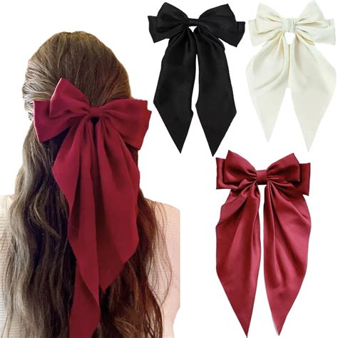 Amazon Hair Ribbon Hair Bows For Women Pcs Large Bow Hair