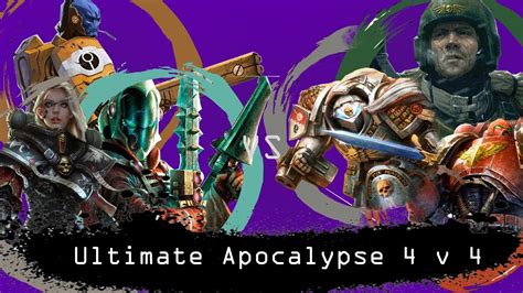 Dawn Of War Ultimate Apocalypse V Sisters Eldar Tau Vs Demon