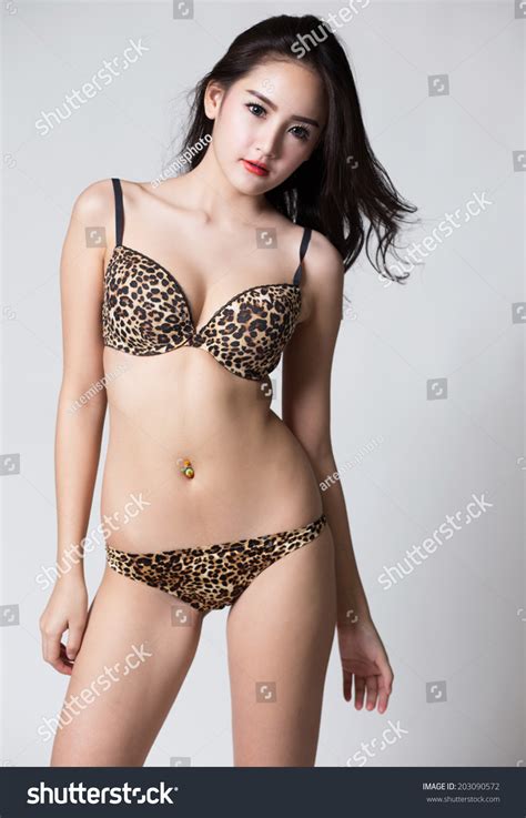 Beautiful Sexy Asian Woman Lingerie Stock Photo 203090572 Shutterstock