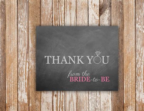 13 Bridal Shower Thank You Card Examples To Download