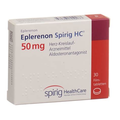 EPLERENONE Spirig HC Filmtabl 50 Mg Blist 30 Stk Online Bestellen