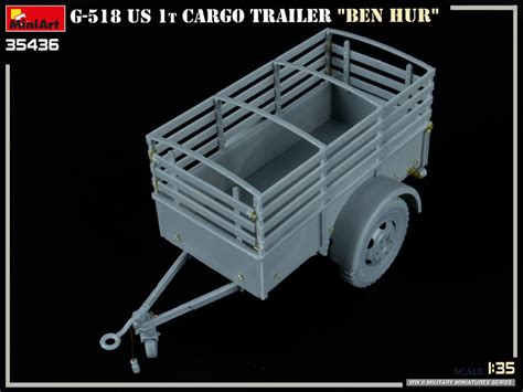 35436 G 518 US 1t CARGO TRAILER BEN HUR Miniart