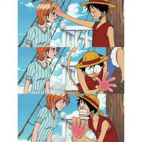 Luffy X Nami Cuando Re Apareces De La Nada Xd Luffy Memes De Anime