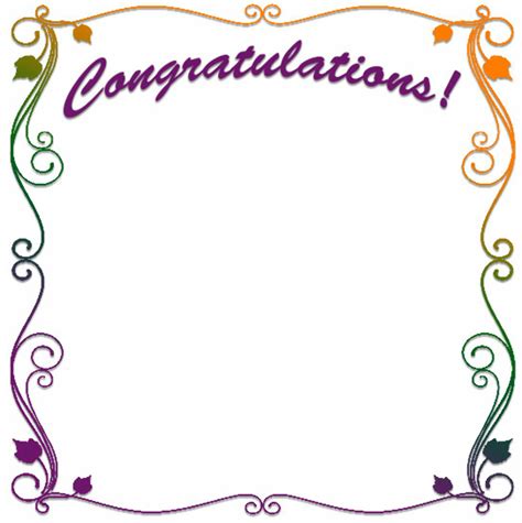 Download High Quality congratulations clipart border Transparent PNG Images - Art Prim clip arts ...