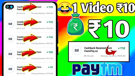 🤑paytm Earning App 2022 Today Minimum Redeem 10 Rupees Paytm Cash