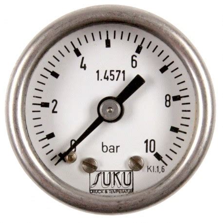 Type Bourdon Tube Pressure Gauge With Glycerine Filling Ns