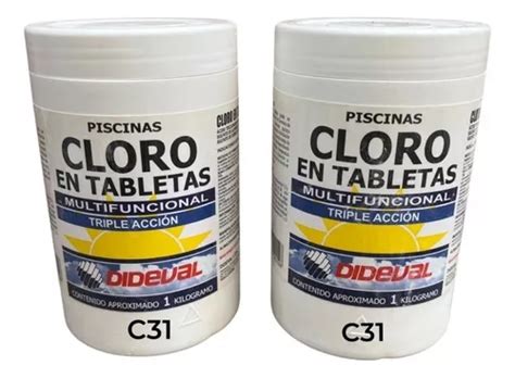 Pack Unidades Cloro Triple Acci N Para Piscinas Kg Cuotas Sin Inter S