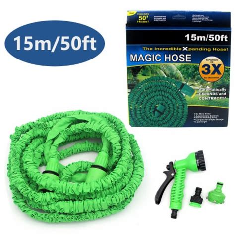 Kitcheniva Flexible Expandable Garden Hose 50 Ft Green 1 50 Ft