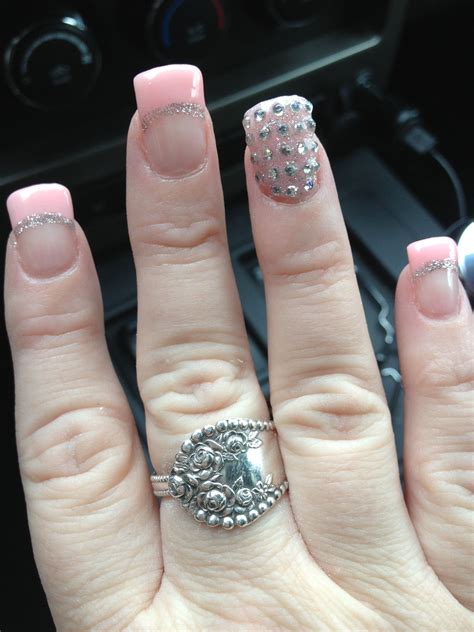 Nude Bling Nails Bling Nails Nail Designs Nails