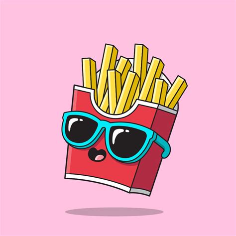 Fries Cartoon Character Royalty Free Stock Svg Vector And Clip Art