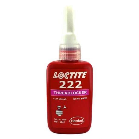 Genuine Henkel Loctite 222 Threadlocking Adhesive Low Strength Easy