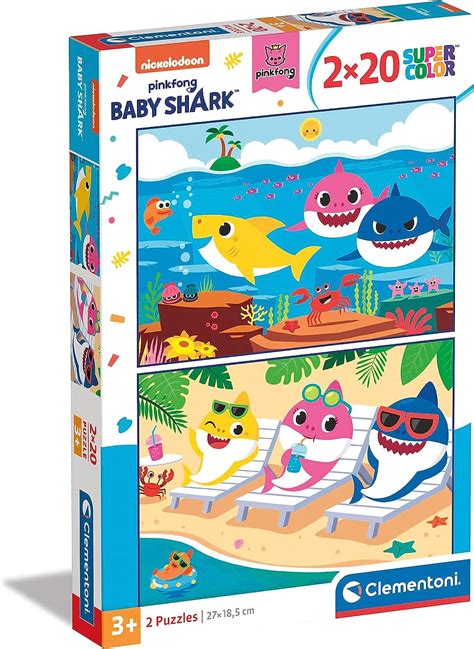 Clementoni Supercolor Pinkfong Baby Shark Jigsaw Puzzle Pink