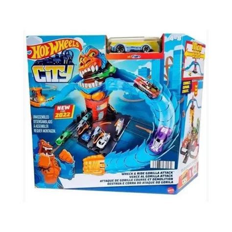 Pista Hot Wheels City Ataque Do Gorila Mattel Casa S O Jos Brinquedos