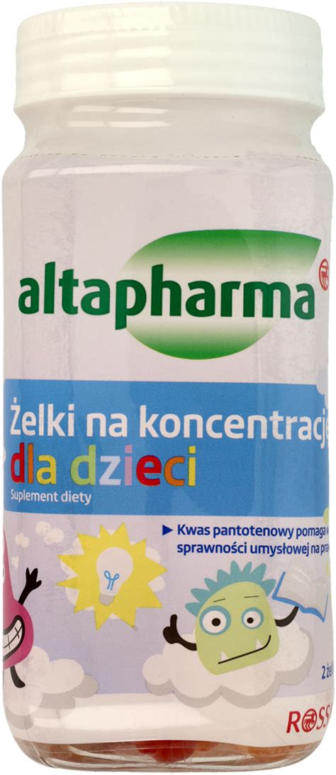 Altapharma żelki Na Koncentrację Dla Dzieci Suplement Diety 60 Szt