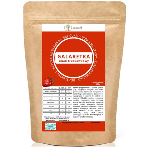 Galaretka owocowa bez cukru 350g - Zero cukru | Sansei.eu
