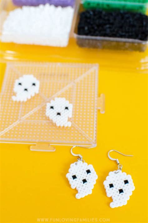 Easy Diy Halloween Perler Bead Earrings Fun Loving Families