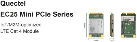 EC25-AF Quectel EC25 Series, LTE Cat 4, miniPCIe module, M2M IoT 4G