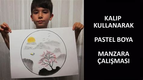 Kal P Kullanarak Pastel Boya Manzara Al Mas G Rsel Sanatlar Youtube