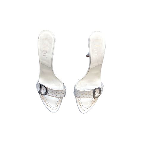 Treasures Of Nyc Dior White Logo Heels