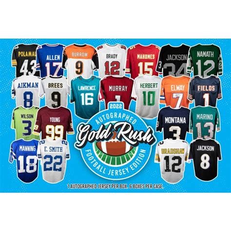 2022 Gold Rush Autographed Football Jersey Edition Box Steel City