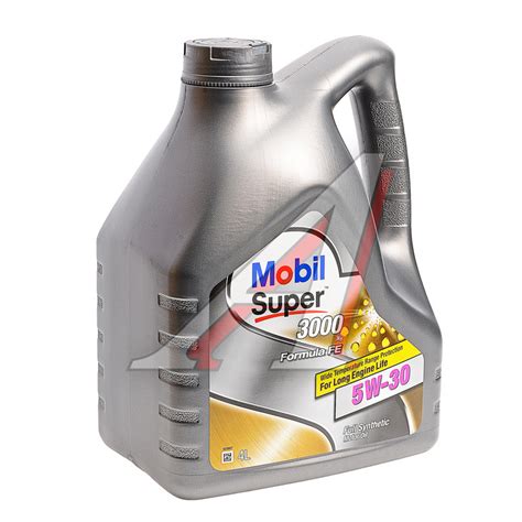 152564 Масло моторное SUPER 3000 X1 FORMULA FE 5W30 синт.4л MOBIL ...