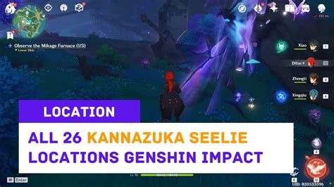 Genshin Impact All 26 Kannazuka Seelie Locations YouTube