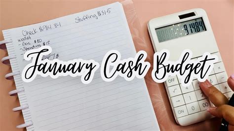 Budget January Paycheck With Me Cash Stuffing Envelope Stuffing