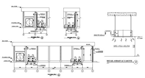 The Autocad Dwg Drawing File Of The Drain Ac Cassette Section Details Download The Autocad Dwg