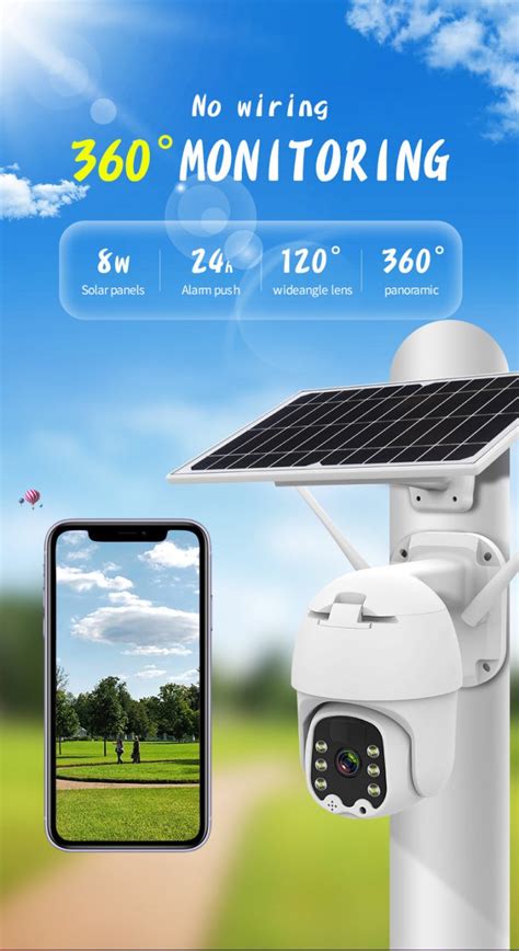 Aovo Q Solar Cctv Camera Wifi Wireless G App Rc Monitor Split