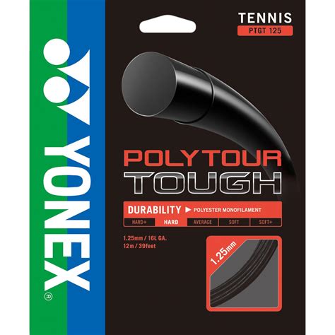 Yonex PolyTour Tough Tennis String Set Black Tennisnuts