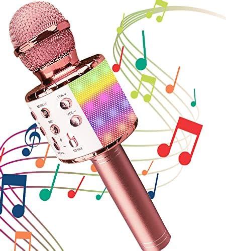 Microphone De Karaok Bluetooth Sans Fil Batterie Rechargeable