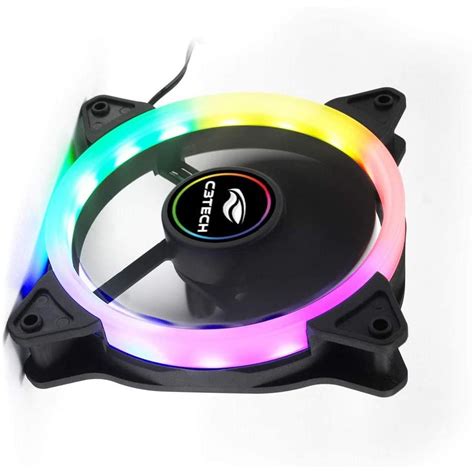 Kit X Cooler Fan Mm Led Rgb Cores Fixas Ventilador Ventoinha Cm