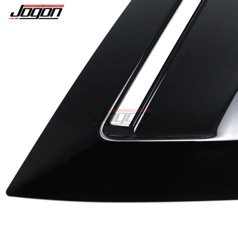 Black Rear Window Louvers Vent Cover Trim For Ford Mustang S Gt V