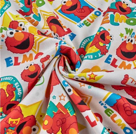 Sesame Street Elmo Fabric 100% Cotton Quilting Fabric | Etsy