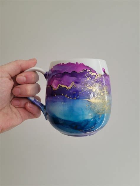 Alcohol Ink Stemless Wine Glass Artofit