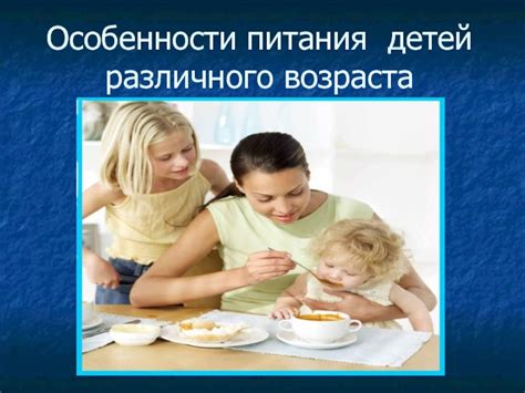 Питание детей различного возраста презентация, доклад