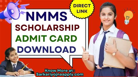 [out Now] Nmms Scholarship Admit Card Download 2023 2024 Direct Link