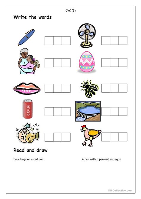 3 Letter Cvc Words Worksheets