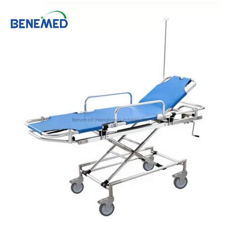 Hospital Ambulance Equipment Trolley Hydraulic Emergency Transport