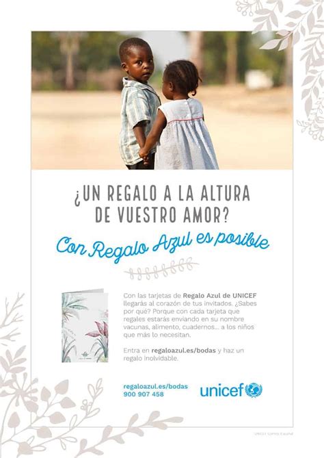 Detalle Solidario Para Tus Invitados Apuesta Por Regalo Azul De UNICEF