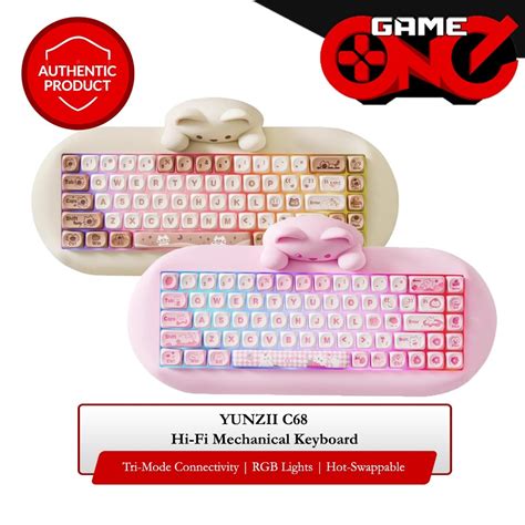Yunzii C Hi Fi Key Hot Swappable Rgb Mechanical Keyboard Milk Switch Shopee Philippines