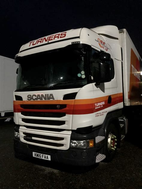 Turners Scania R450 KM15FAA Cairn Lodge Services M74 Grimmys Truck