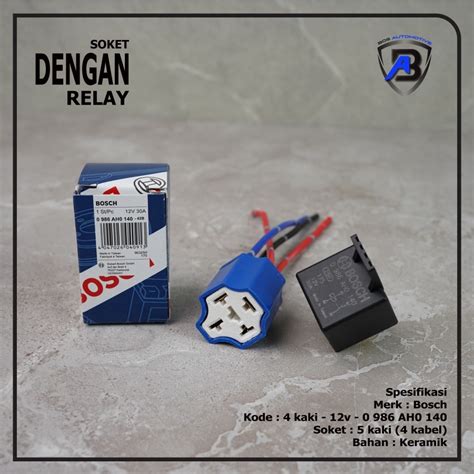 Jual Socket Cable Relay Ceramic Soket Relay Keramik Relay Bosch