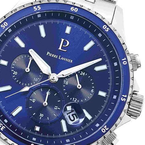 Montre Pierre Lannier Cronos Homme Bleu 226G161