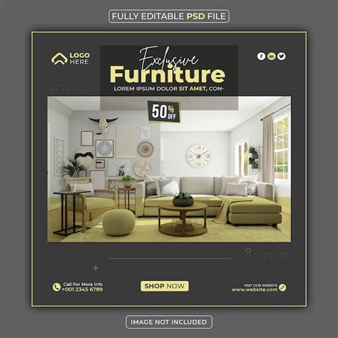 Premium Psd Psd Furniture Sale Social Media Or Instagram Post