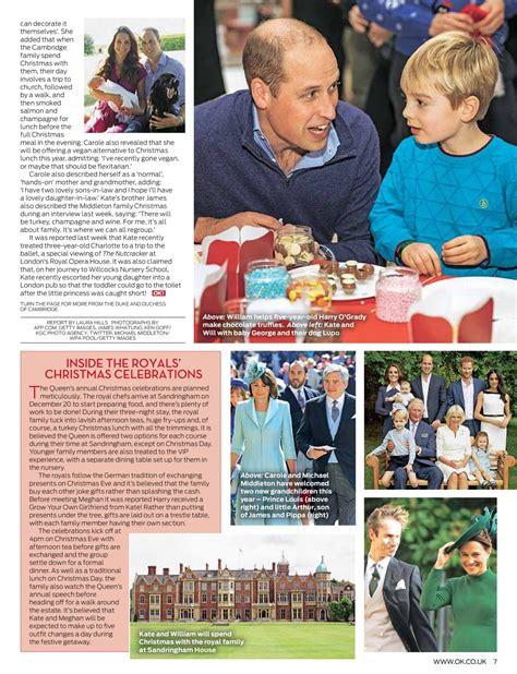 Kate Middleton And Prince William Ok Magazine Uk December 2018 Issue