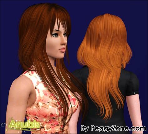 Modern Cut Hairstyle Peggy`s 355 Retextured By Anubis Sims 3 Hairs