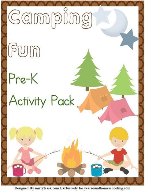 Free Camping Fun Pre K Activity Pack Year Round Homeschooling Camping Theme Preschool