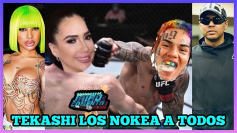 Tekashi Barre El Piso Con Amelia Alc Ntara Fog N Alofoke Y Yailin La